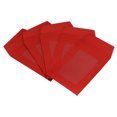 thumbnail image 1 of Unique Bargains 3'' Clear Single Sided Mailing Photos Full Face Window Envelopes, Red 10 Pack, 1 of 5