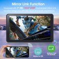 thumbnail image 4 of Wireless CarPlay Screen for Car, 7" HD Portable Stereo Touchscreen with Apple CarPlay & Android Auto, CarPlay Screen with Backup Camera, Mirror Link, Bluetooth, Navigation for All, 4 of 6
