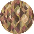 thumbnail image 1 of Ahgly Tapis de Zone Carré Transitionnel Doré Lavable en Machine, 3 Pieds Carré, 1 of 7