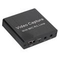 thumbnail image 1 of Carte de Capture Vidéo USB, Sortie Stéréo 3,5 Mm Carte de Capture Vidéo à Résolution d'Entrée 4k, Amcap pour Boîte d'Enregistrement OBS, 1 of 8