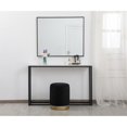 thumbnail image 2 of Elegant Decor Ozman round 14 inch ottoman in black, 2 of 4