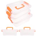 thumbnail image 1 of SHISUYAN 5pcs Multipurpose Plastic Storage Container Box with Handle Plastic Travel Storage Box, 1 of 4