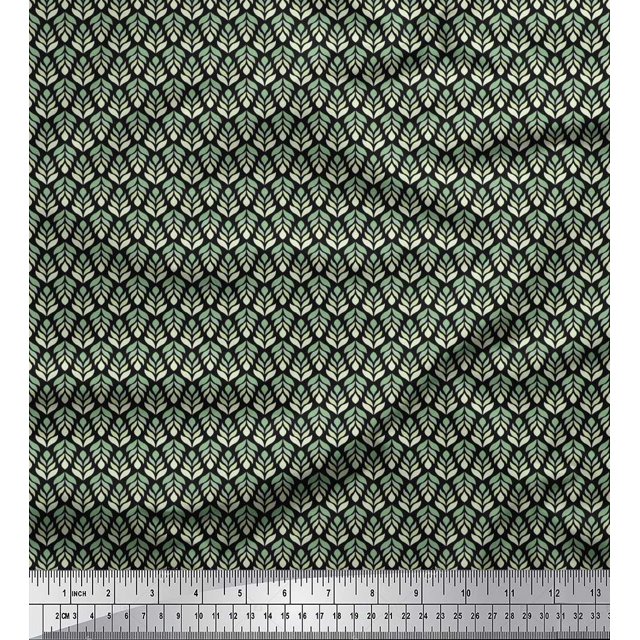 Soimoi Tissu Satin Modal Laisse Petit Tissu Imprimé 1 Yard 42 Inch Wide
