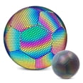 thumbnail image 1 of Graflsoa Reflective and Glow-in-the-Dark Hexagonal Soccer Ball, Size 4/5, PU + EVA + Rubber, Deflated Shipping, Single Ball, 1 of 7