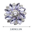 thumbnail image 2 of Boovnll Room Decor, Floral Rhinestone Glass Button DIY Hand Decorated Button Shirt with Diamond, Home Decor, Bedroom Decor, Living Room Decor, 2 of 5