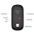 thumbnail image 4 of HXSJ HXSJ M90 Dual-Mode Wireless Mouse with 2.4G & Bluetooth 5.0, Rechargeable, Silent Click, Adjustable DPI, Slim Design, Rose Gold for Laptop & Desktop Use, 4 of 6