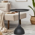 thumbnail image 3 of simhoa Small End Table Coffee Drink Table for NightStand Patio Home Office Black Tall Shape, 3 of 5