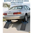 thumbnail image 3 of Heavy Duty Car Ramps Set 8000lbs Auto Ramp Solid Steel Ramps, Pack of 2, Max Lift Height 8 inches (Black, 36" L x 13" W x 9" H), 3 of 9