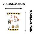 thumbnail image 3 of TIMIFIS Disposable Tableware Excavator Birthday Party Theme Tableware Set Disposable Decorative Tableware Paper Set Kitchen Appliances, 3 of 4