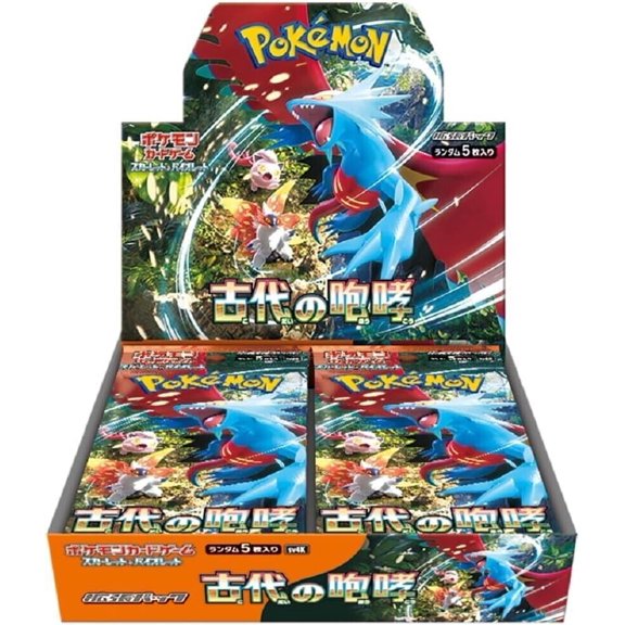 Pokemon Trading Card Game Scarlet & Violet Ancient Roar Booster Box (JAPANESE, 13 Packs)