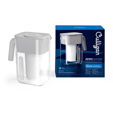 Culligan With ZeroWater Technology 12 Cup Water Filter Pitcher with 5-Stage Advanced Water Filter