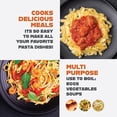 thumbnail image 3 of Gotham Steel Copper 5 Qt Twist Lock Strainer Lid Nonstick Ceramic Stock Pot Dishwasher Safe Cookware, 3 of 9