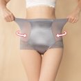 thumbnail image 2 of B91xZ Culotte Femme Invisible Taille Haute String Broderie Florale Bikini, TG Gris, 2 of 5