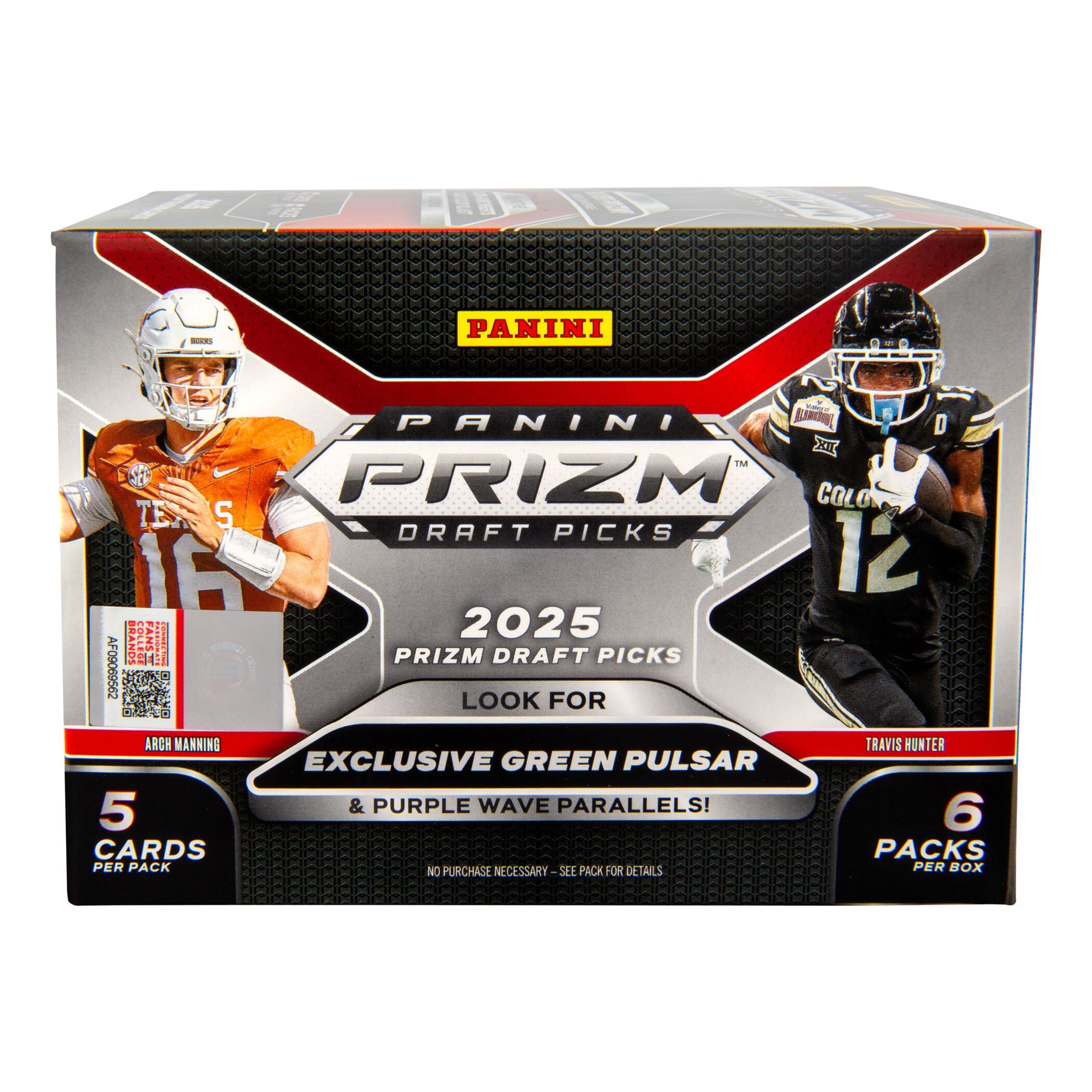 2025 Panini Prizm Draft Picks College Football Trading Cards Blaster Box
