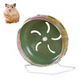 thumbnail image 1 of Riforla Roue Silencieuse pour Hamster Grande Petite Roue d'Exercice pour Animal avec Support / Design Bleu / Installation Facile pour Hamsters et R At S Nouveauté Jouet Drôle Vert, 1 of 6
