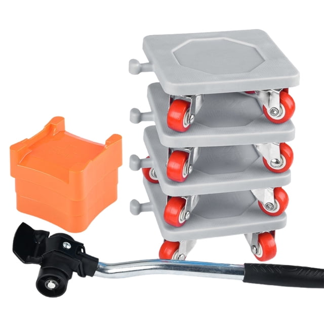 Hearth & Gear Eight Piece Moving Tool Moving Aid Heavy Object Handling Tool Household Furniture Labor Saving Moving Bed Shifter Camping Gear Set Cooking Gear for Men Small Backpack Men Hiking 70l
