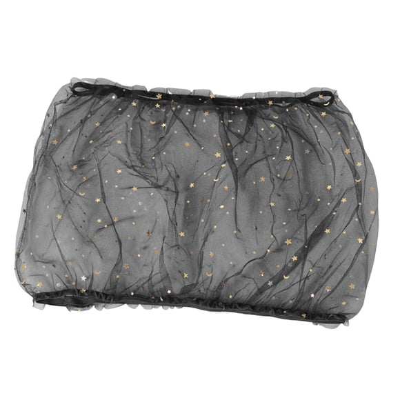 Birdcage Catcher Protector Dustproof Elastic Skirt Birdcage Cover for Macaws Bluebirds Lovebirds Parrots Square Cages , Black