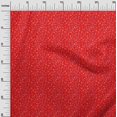 thumbnail image 3 of oneOone Tissu Polyester Lycra Rouge Floral Ditsy Projets de Couture Tissu Imprimé au Mètre 56 Pouces de Large, 3 of 4