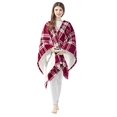 thumbnail image 2 of Beautyrest Poncho-Couverture Électrique en Molleton Sherpa Berbère Ultra Doux, Jeté Chauffant avec Arrêt Automatique, 50 Pouces L x 64 Pouces H, Carreaux Rouges, 2 of 4