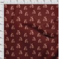 thumbnail image 3 of oneOone Viscose Chiffon Fabric Branch & Owl Block Printed Fabric 1 Yard 42 Inch Wide, 3 of 4