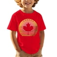 thumbnail image 1 of T-Shirts de la Fête du Canada Filles Drapeau Canadien Col Rond Manches Courtes T-Shirt Filles Fête Nationale Feuille d'Érable Imprimé Décontracté Fête du Canada T-Shirt Graphique Filles, 1 of 5