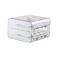thumbnail image 2 of EGNMCR Kitchen Gadgets, Kitchen Appliances, Kitchen Accessories Slide Style Eggs Box Slide Style Eggs Roller Storage Rack Refrigerator Side Four Layer Antis Drop Eggs Collection Box Eggs storage boxs, 2 of 6