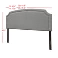 thumbnail image 2 of HMD Cora Upholstered Twin Headboard, Gray, 2 of 4