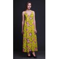 thumbnail image 2 of Bimba Robe Longue Maxi à Bretelles Spaghetti Ajustables à Imprimé Floral Tenue de Plage d'Été-Petit, 2 of 6