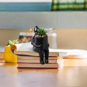 Danhjin Ceramic Pot Home Ceramic Flower Pot Simulation Succulents Living Room Vase Decorations Green Plants Desktop Planter Flower Pots