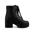 thumbnail image 3 of Unique Bargains Bottes de Combat à Cheville à Plateforme à Talon Épais pour Femmes, 3 of 8
