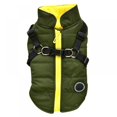 thumbnail image 1 of MesaSe Pet Printed Cold Weather Coat Harness Pet Winter Warm 2 In 1 Outfit Padded Jacket For Small Puppy Dogs, 1 of 8