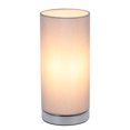 thumbnail image 1 of Touching Control Table Light Bedside 3 Way Dimmable Desk Lamp Modern Nightstand Night Lamp with Round Fabric Lampshade for Bedroom Living Room Office (Bulb Included), 1 of 8
