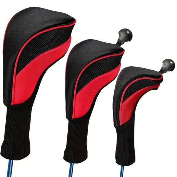 Sports Club Head Cover Set for All Fairways and Clubs – Gear Designed for Enthusiasts and Pros Alike 3PCS