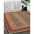 thumbnail image 2 of Ahgly Company Indoor Rectangle Abstract Fire Brick Red Oriental Area Rugs, 5' x 8', 2 of 6