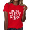 thumbnail image 1 of Birdeem Femmes Filles Grande Taille T-Shirts Imprimés Manches Courtes Col Rond T-Shirt Blouse Hauts, 1 of 7