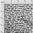 thumbnail image 2 of oneOone Cotton Cambric White Fabric Text Sewing Craft Projects Fabric Prints By Yard 56 Inch Wide-H2, 2 of 5