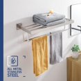 thumbnail image 4 of Matte Towel Rack ‘‘ Bathroom Towel Shelf with Double Towel Bars SUS Stainless Steel Wall Mounted BBK, 4 of 9