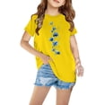 thumbnail image 2 of T-shirt en Coton pour Garçons Filles Tout-Petits Enfants Col Rond Manches Courtes T-Shirt Imprimé Haut 1 Pce, 2 of 6