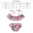 thumbnail image 3 of Toddler Girls Swimsuit Bathing Suit Summer Beach Breathable Tankini Sun Protection for 3-8Y, 3 of 6