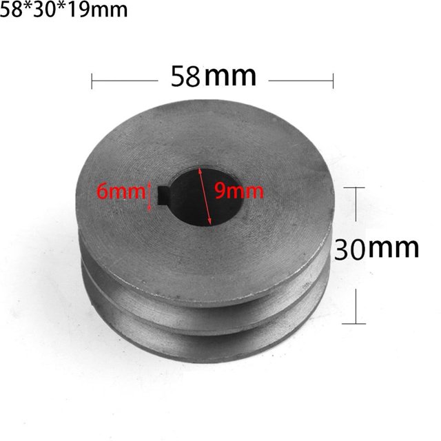 V-Belt pulley A Type Double Slot Pulley Motor Cast Iron Dia Power Tool Accessory