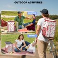 thumbnail image 4 of Retro Hawaiian Floral Insulated Cooler Backpack - 20L, Perfect for Summer Outings, Road Trips, Work, 4 of 5