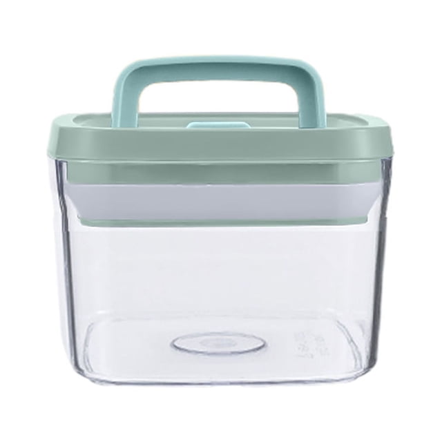 Bigersell Food Containers with Dividers Deals Durable Plastic Containers with Wooden Lids Rectangular Shape Reusable Pantry Storage Containers with Lids Airtight Plastic Food Containers