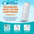 thumbnail image 2 of Hurricane HF8414-01 Cartouche de Filtre Avancée pour Piscine et Spa, Blanc, 2 of 7