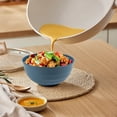 thumbnail image 4 of Natural Wheat Fiber Cereal Bowl | Large 19.5x9cm | Dishwasher & Microwave Safe | Stackable & Unbreakable | For Soup, Oatmeal, Pasta & Ice Cream, 4 of 5