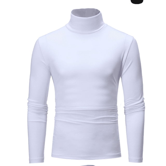 Chandails à Col Roulé Thermiques Ajustés et Chauds pour Hommes, Chandail à Col Roulé Extensible, Hauts