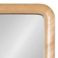 thumbnail image 3 of Kate and Laurel Pao Modern Rounded Rectangular Wall Mirror, 17 x 32, Natural Wood, Decorative Scandinavian Tall Wood Mirror with Radius Corners for Vertical or Horizontal Display, 3 of 8