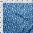 thumbnail image 3 of oneOone Cotton Silk Medium Blue Fabric Tropical Sewing Craft Projects Fabric Prints By Yard 42 Inch Wide, 3 of 5