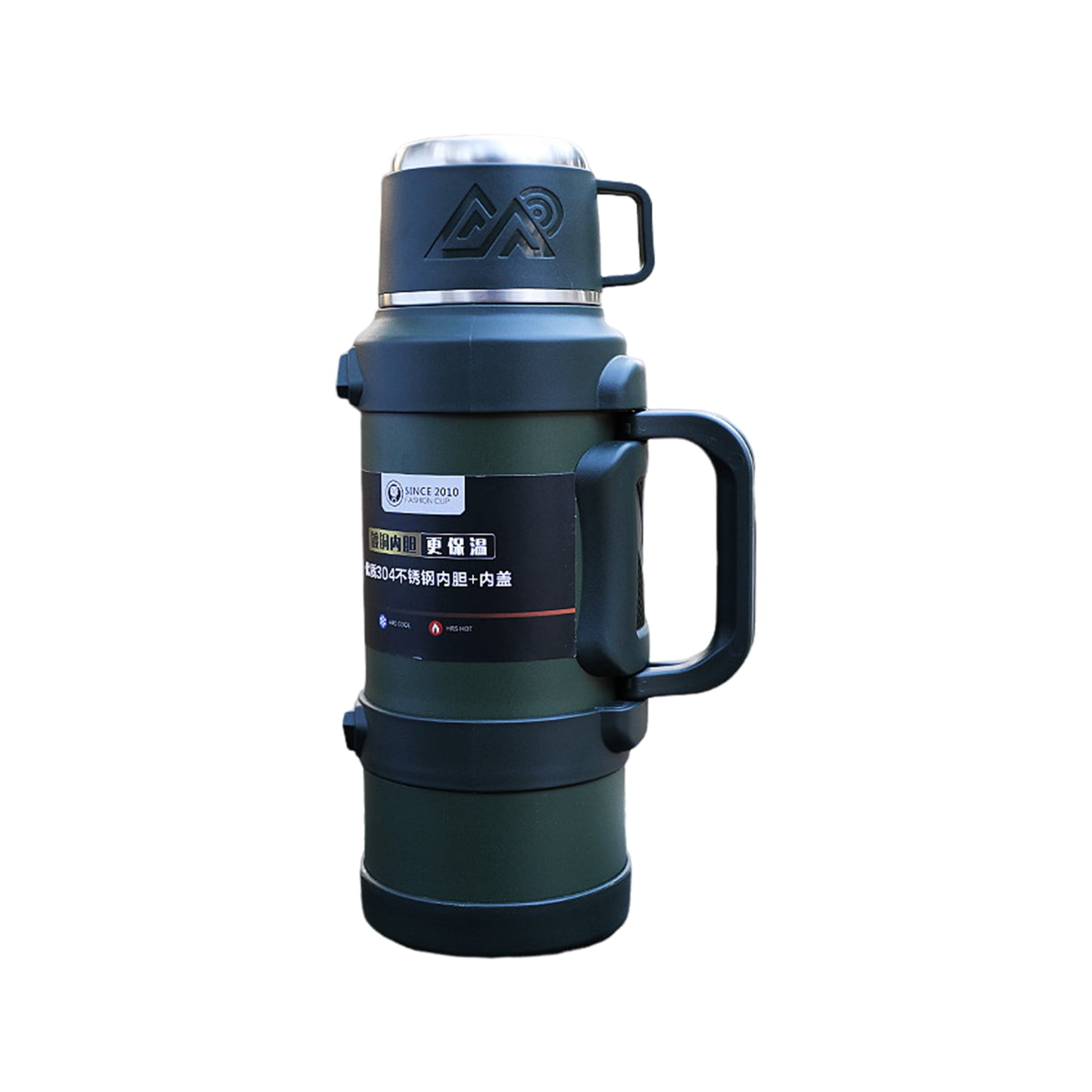QualitChoice Tasse à Technologie Isolée pour Solution d'Hydratation Portable Contenant Isotherme en Acier Inoxydable Durable Vert 2,5 L