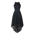 thumbnail image 2 of CEHVOM Robe Midi Élégante Vintage Unie Sans Manches à Col Rond pour Femme avec Fermeture Éclair, 2 of 8