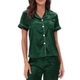 thumbnail image 3 of Ensemble de Pyjama pour Femmes Pantalon Ensemble Mode pour Femmes Tenue d'Intérieur Pyjama Femme Ensemble Deux Pièces Manches Longues Pantalon Ensemble de Pyjama Tenue d'Intérieur, 3 of 5